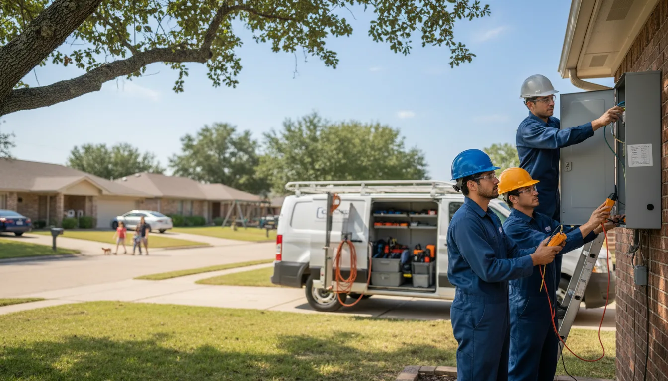 Certified electrician providing emergency electrical services in Hartford, OH